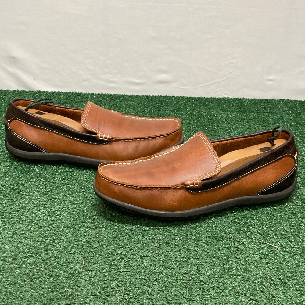 LL Bean brown leather loafers men’s size 8.5 (OKPM-09-014)